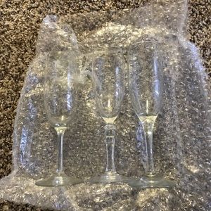 Champagne glasses from crate and barrel. BRAND NEW